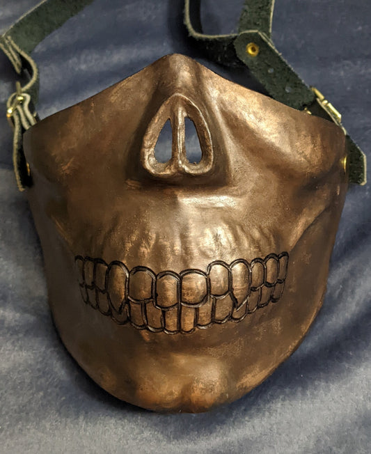 Skull Mask - Bronze Color